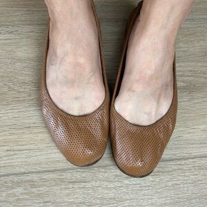 LANVIN PERFORATED BALLET FLATS